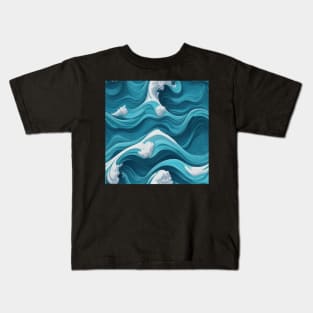 Wave Pattern Kids T-Shirt